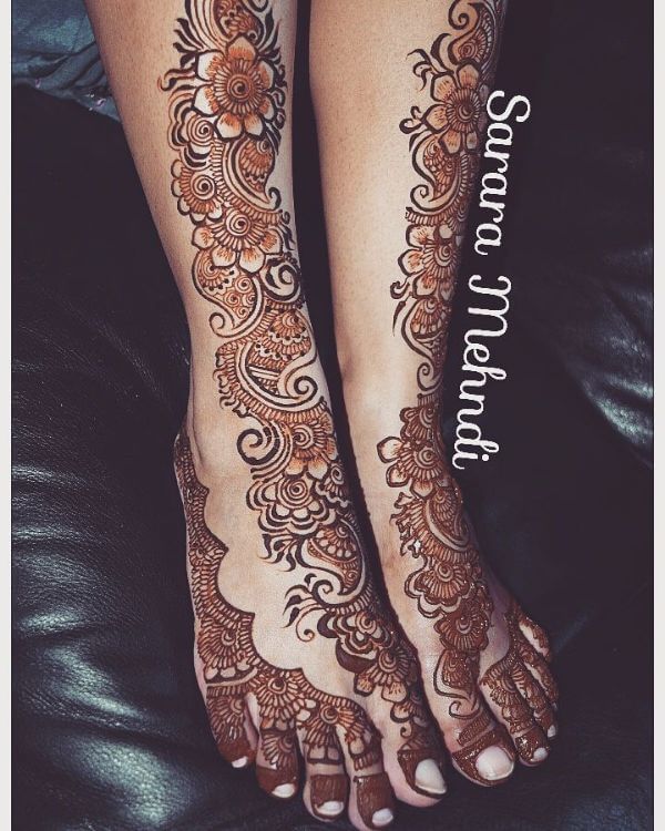 Easy and Beautiful Mehndi designs for Feet