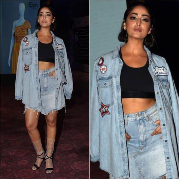 ami Gautam was spotted in a denim outfit by Superdry