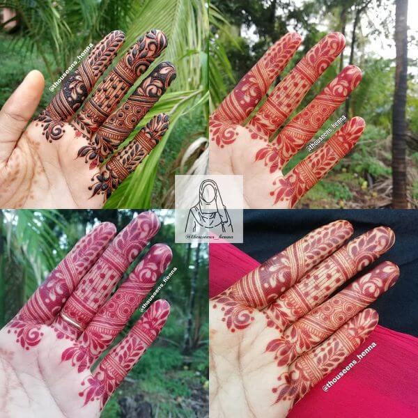 Latest Finger henna Mehandi Designs