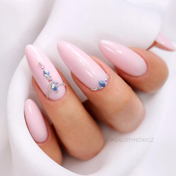 The Baby Pink Perfection Latest Nail Art Designs to Glam-up Your Nails 2020