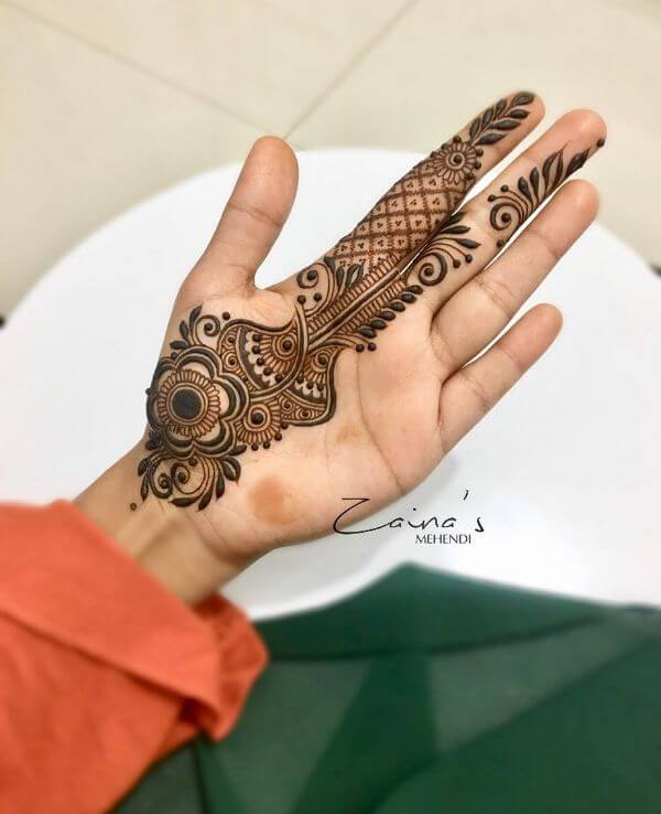 simple mehndi designs for hands Simple Mehndi Designs for Front & Back Hand