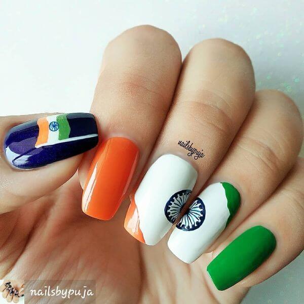 Trending 15 Nail Art Designs for Independence Day 2023