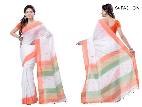 Hand-Loom Saree tri color Republic day dressing ideas: How to Dress up in Tri-color
