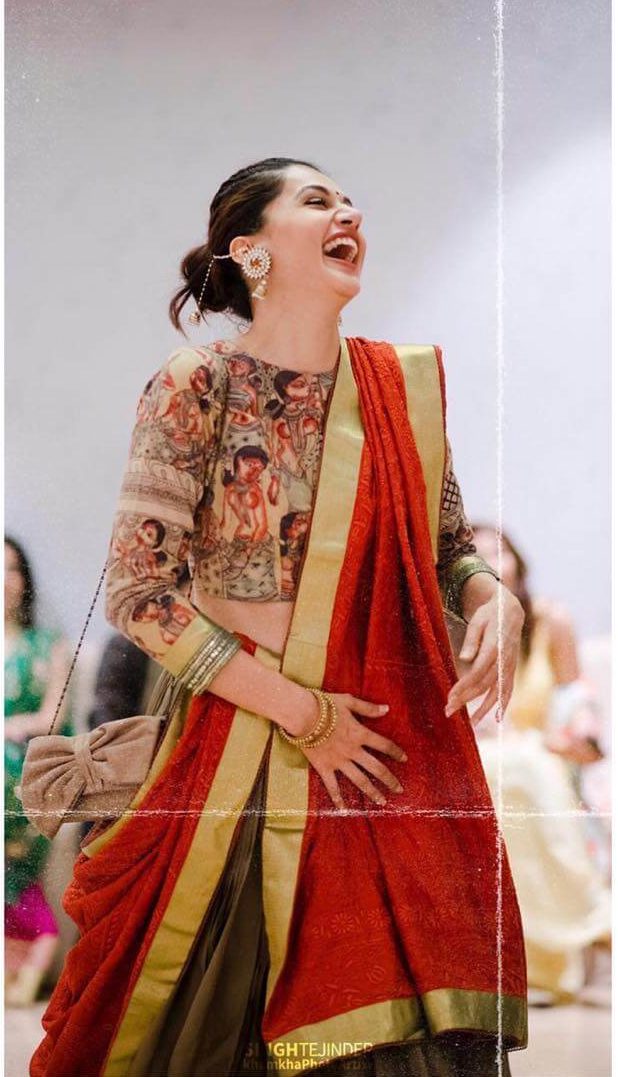 Printed Blouse and lehenga Indian Bridesmaid Dresses | Celebrity Wedding Dress Inspirations