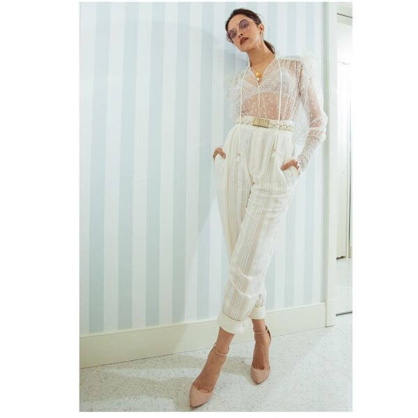 Deepika Padukone’s Casual Outfits Transparent white ensemble