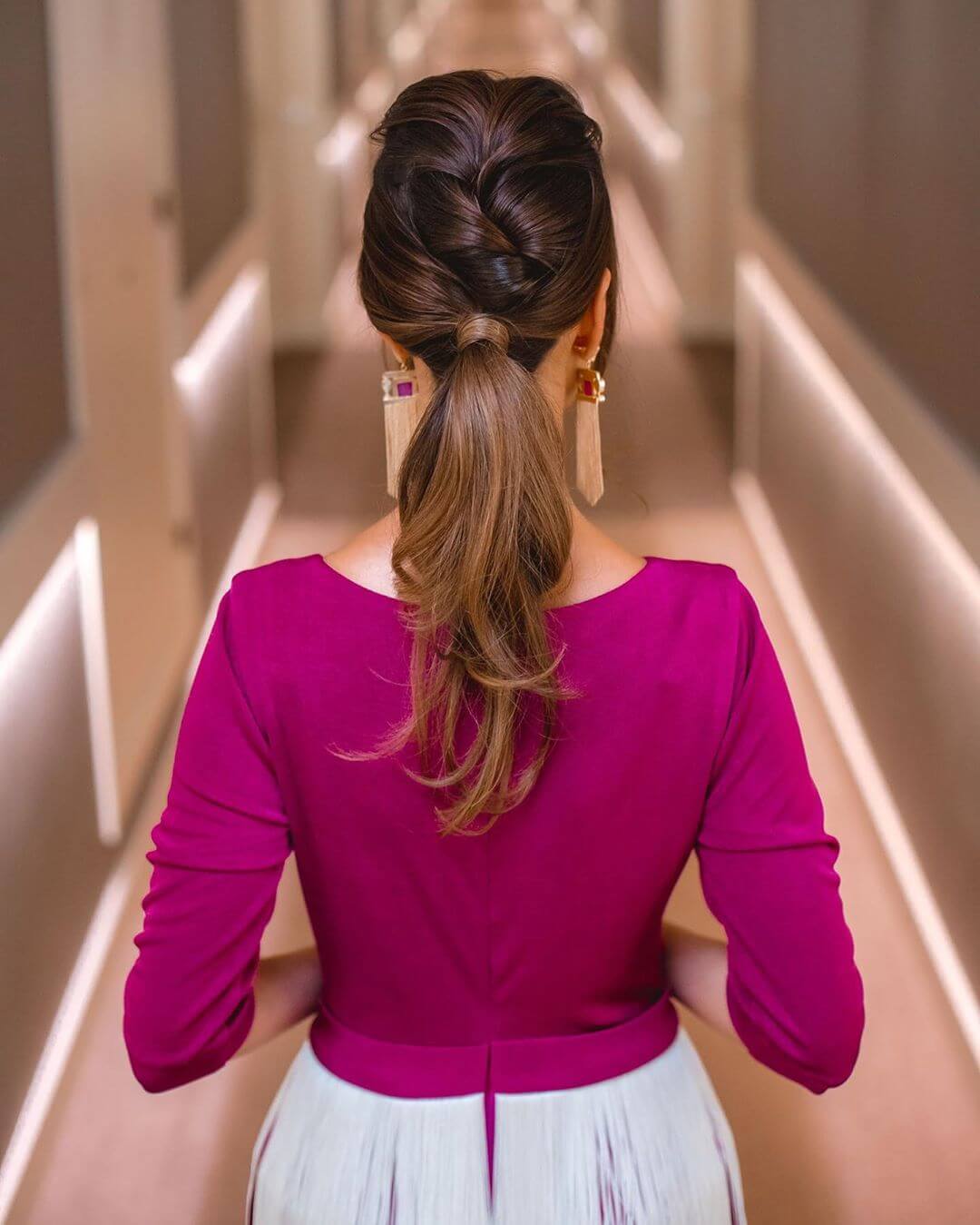 French knot Ponytail