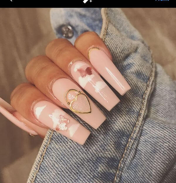 Featured image of post Long Nails Design For Valentine&#039;s Day - Perfect valentines nails are an important component of your flawless holiday look.