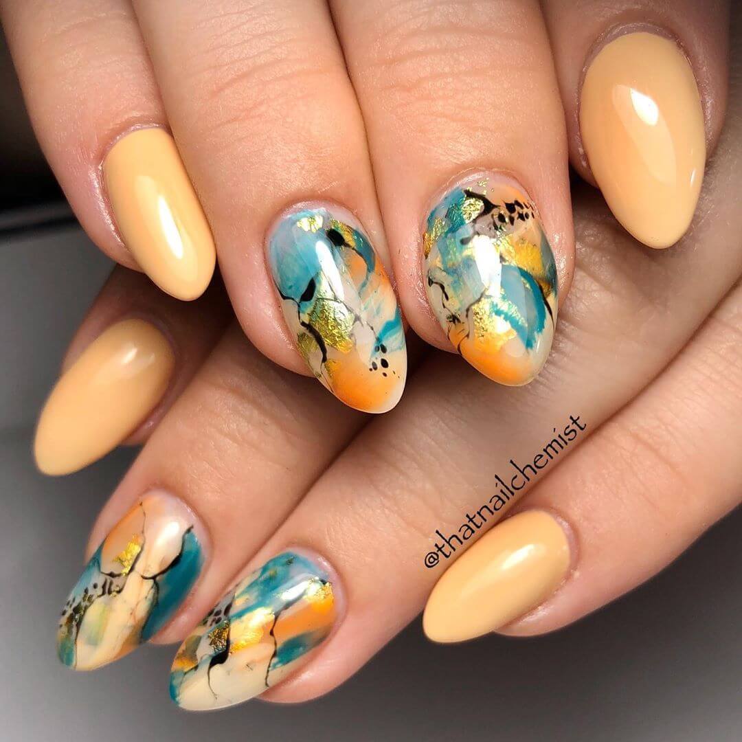 30 Pretty Marble Nails for Every Season and Mood - Hairstyle