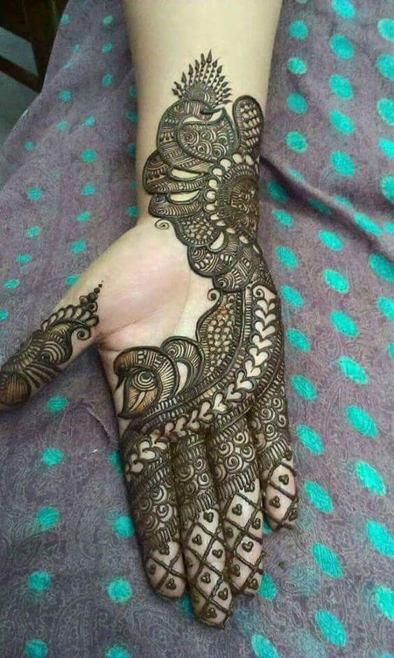 Hearty Arabic Mehndi Design