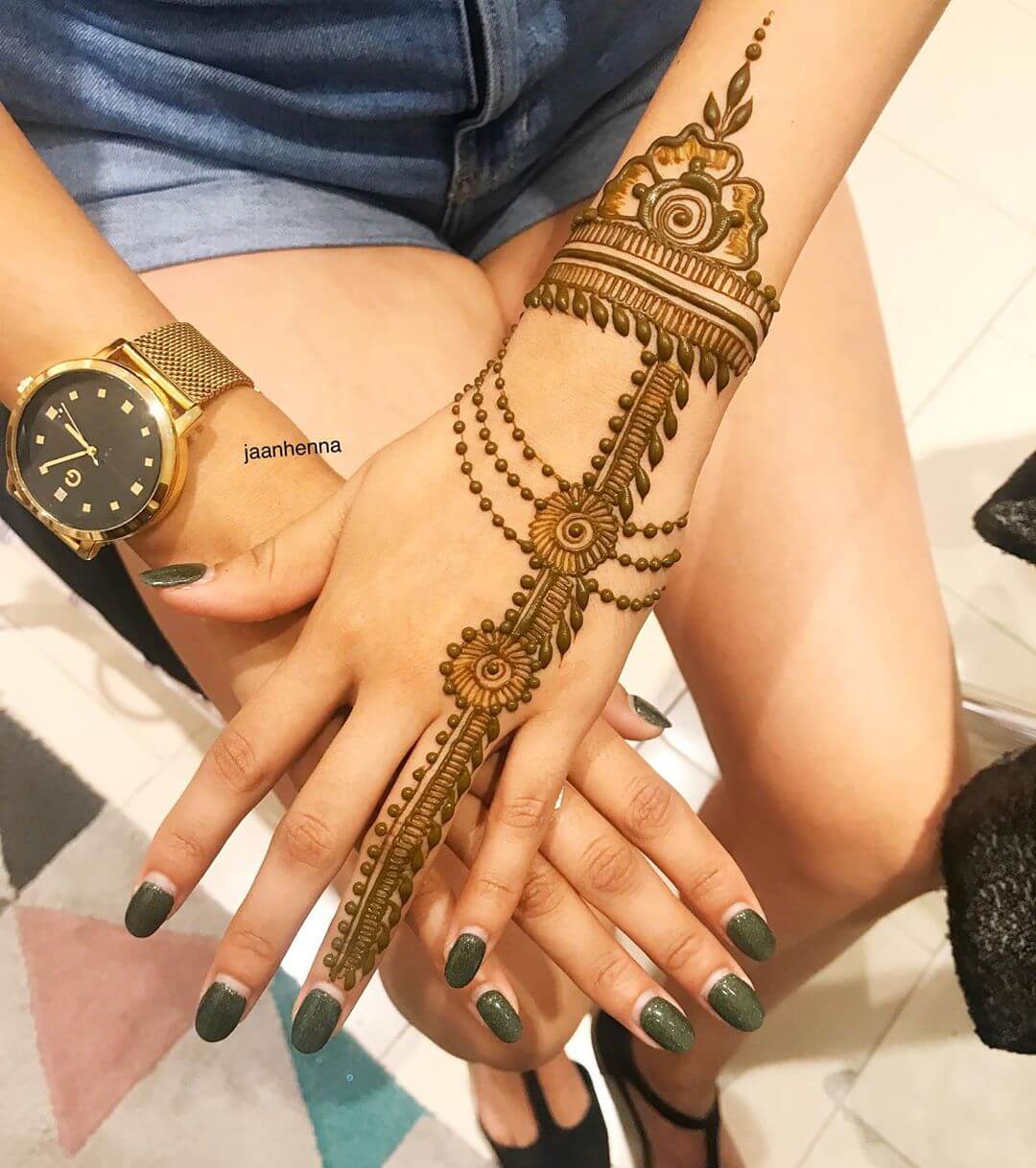 Minimalistic Henna Design for Back Hand Latest Simple Arabic Mehndi Designs for Back Hand 2020