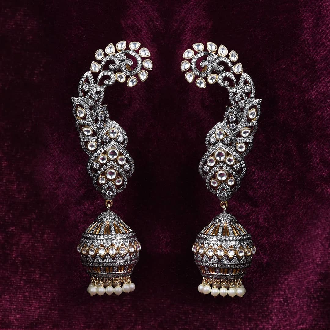 Victorian era inspired jhumka earrings