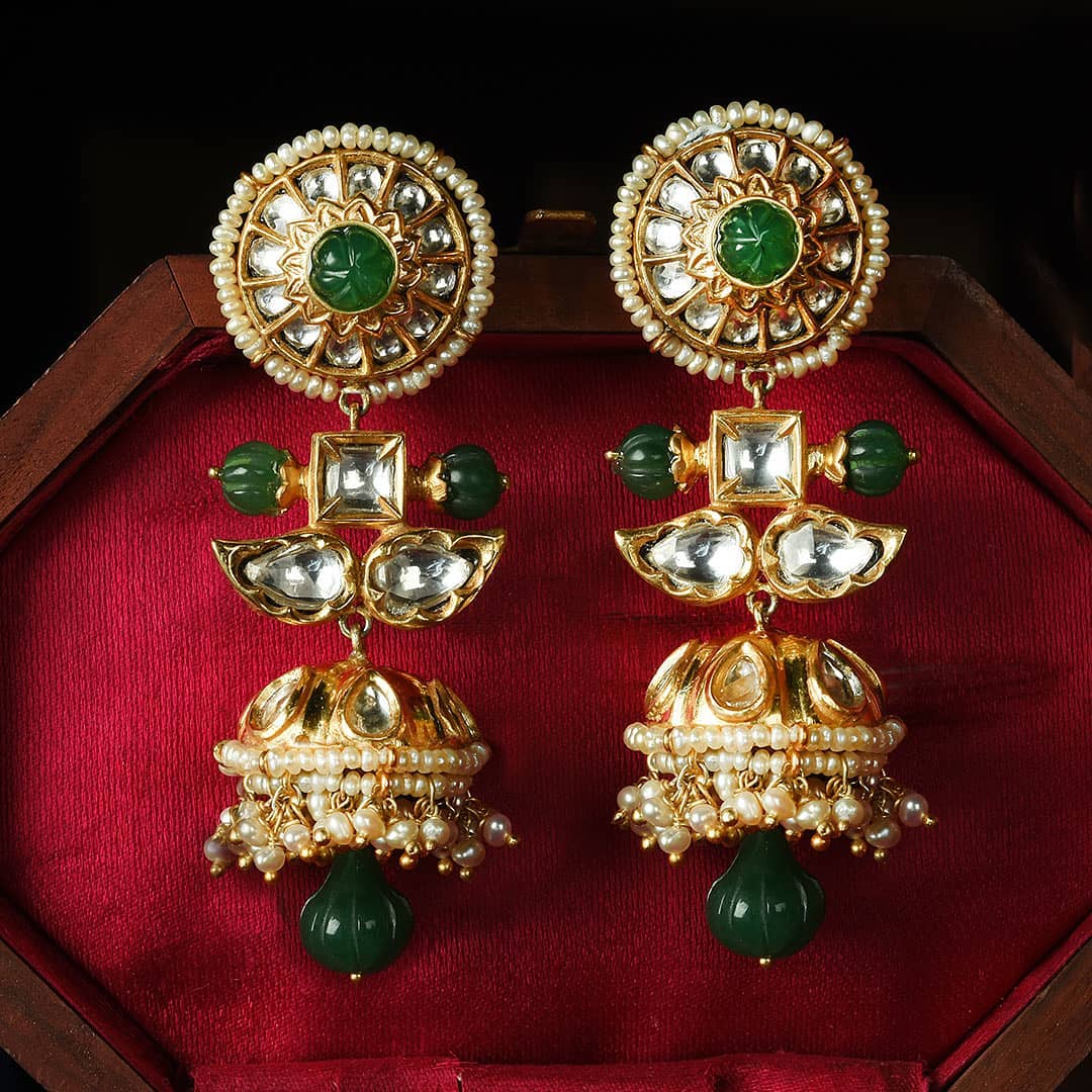 The Mughal styled earrings