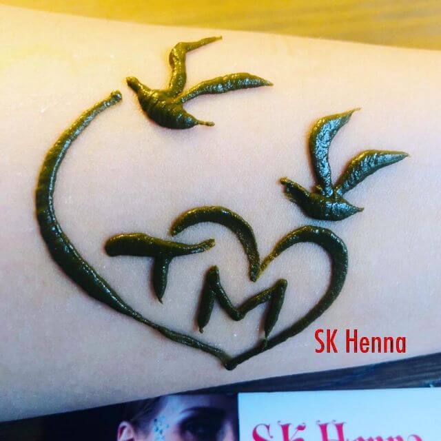 Very Cute Letter 💖H💖 Henna Tattoo Mehndi Design For My Dear Freinds ... |  TikTok
