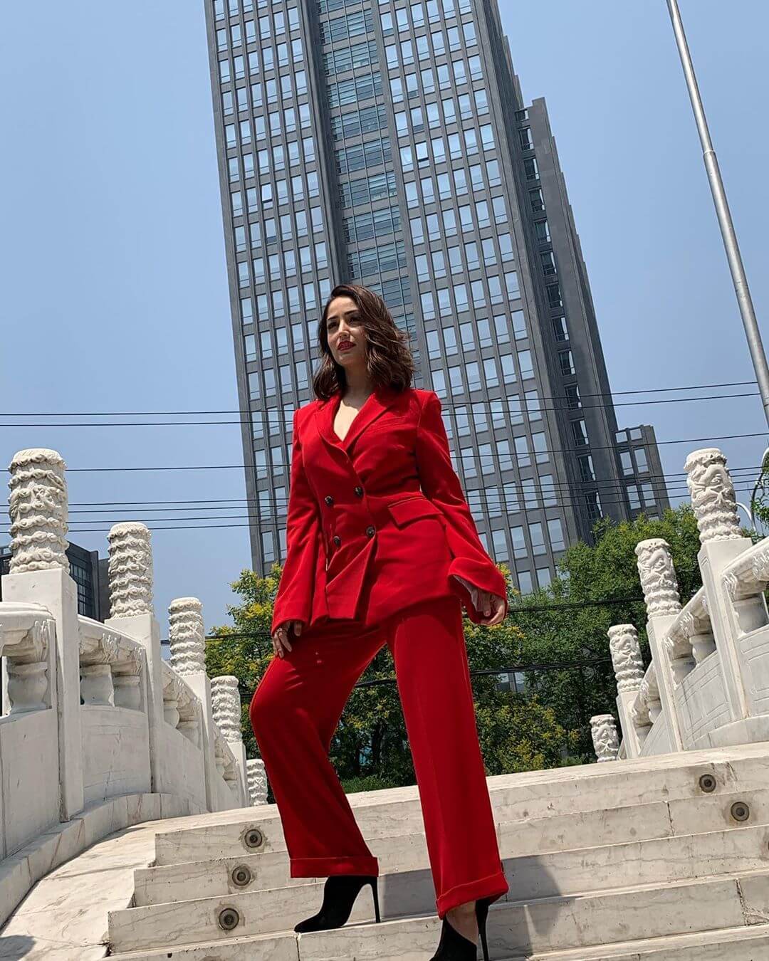 The beauty of red hot blazer Yami Gautam’s Outfits: Blazers