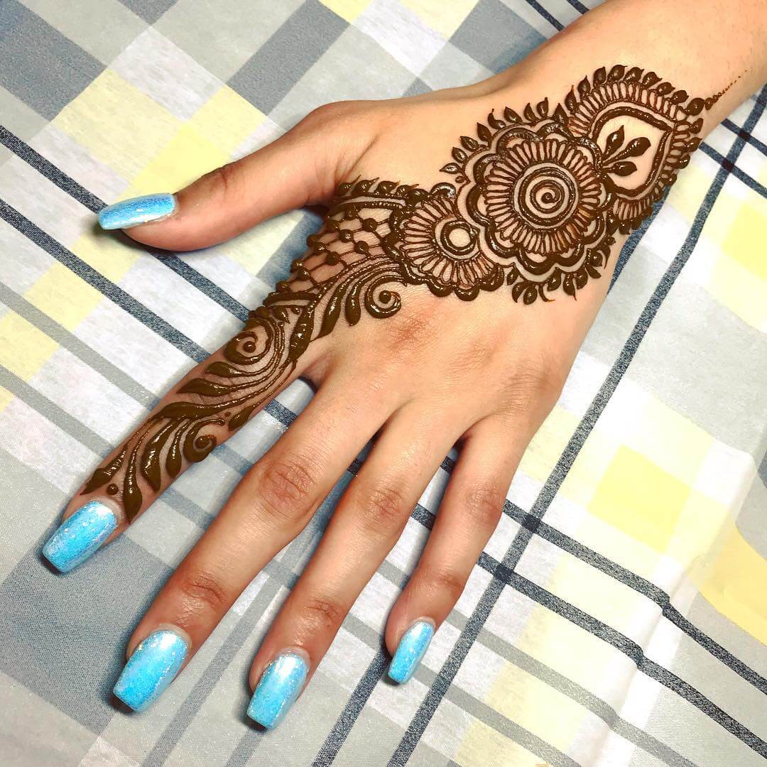 New Simple Mehndi Designs For Left And Right Hands 2019 - Beauty & Health  Tips