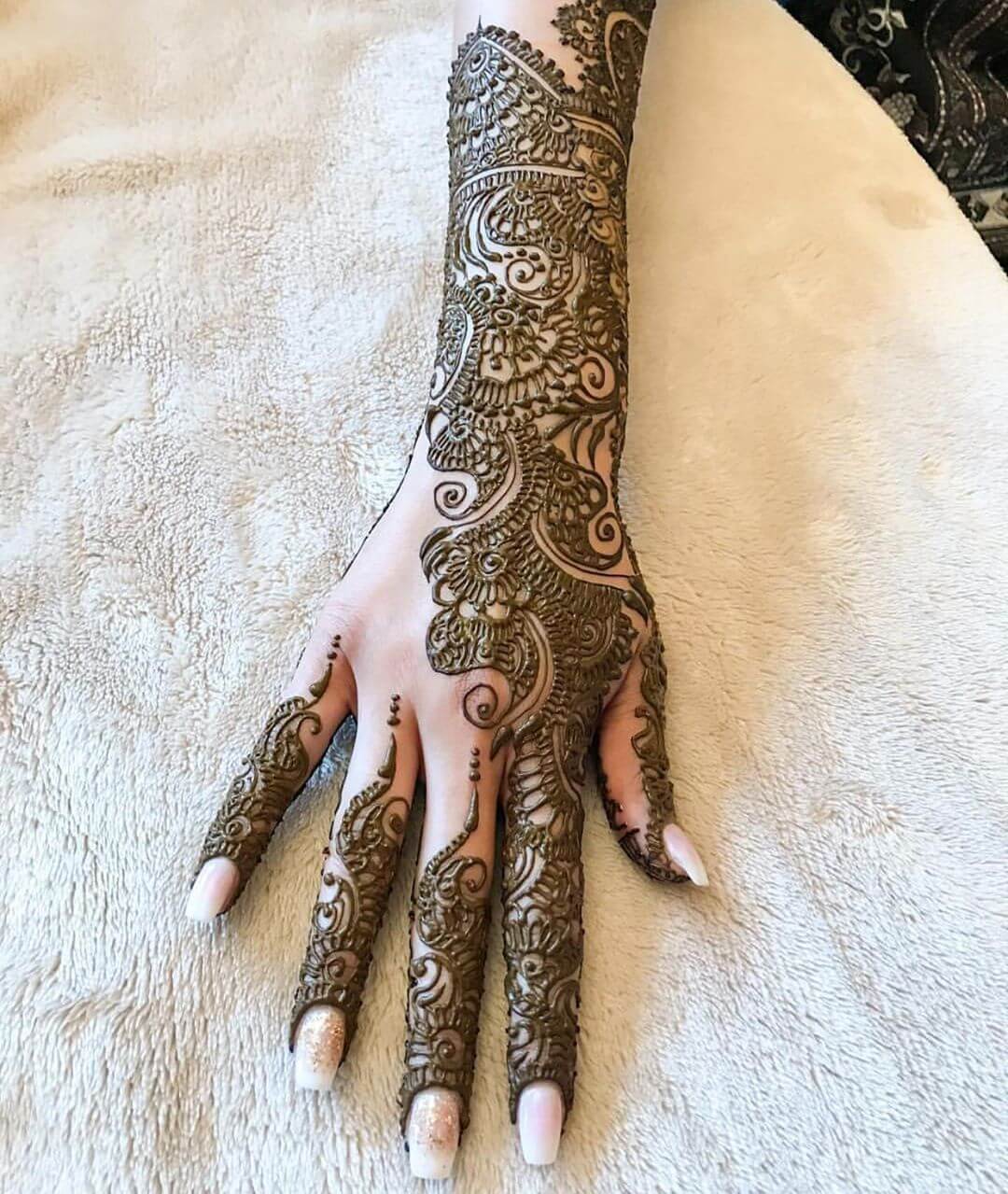 Latest Indian Arabic Henna Mehndi Design - Step By Step (Tutorial) - Mehndi  Artistica