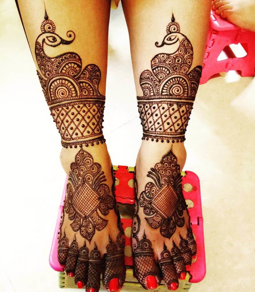 barik dulhan mehndi design