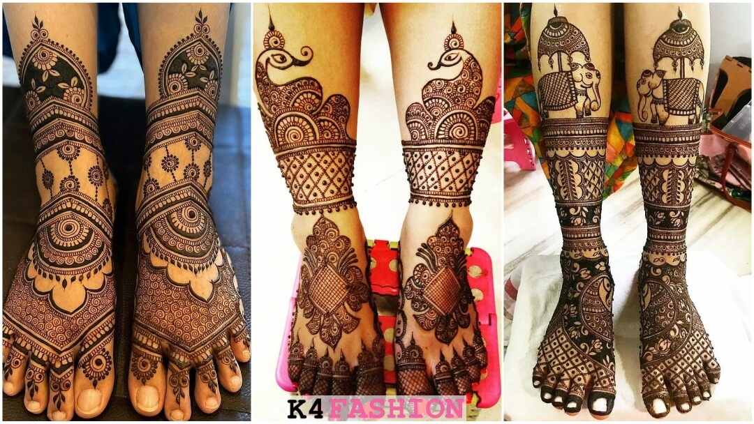 Bridal Feet Mehndi Design For Groom & Bride