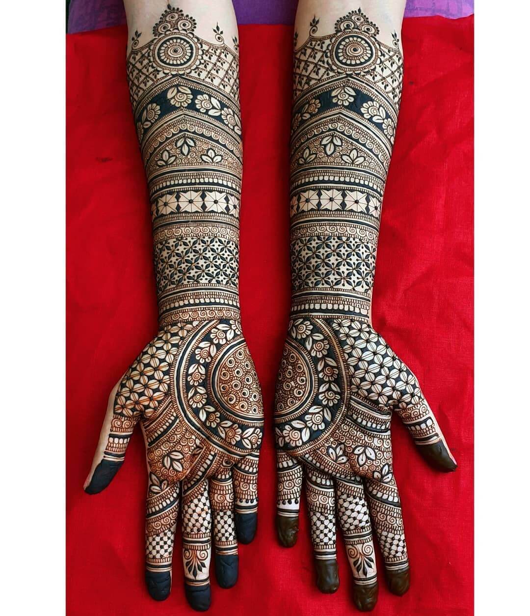 Complete Hand Front Wedding Mehndi Patterns