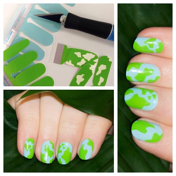 The Chic Earth Day Nail Art For Earth Day