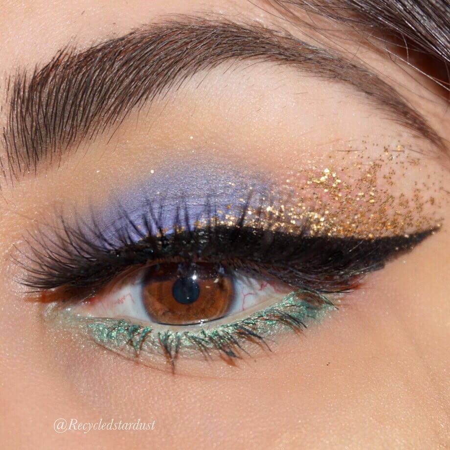 Mermaid eye makeup