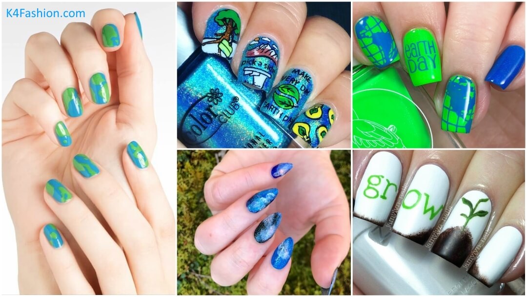 Earth Day Nail Art Designs We Love to help us Go Green