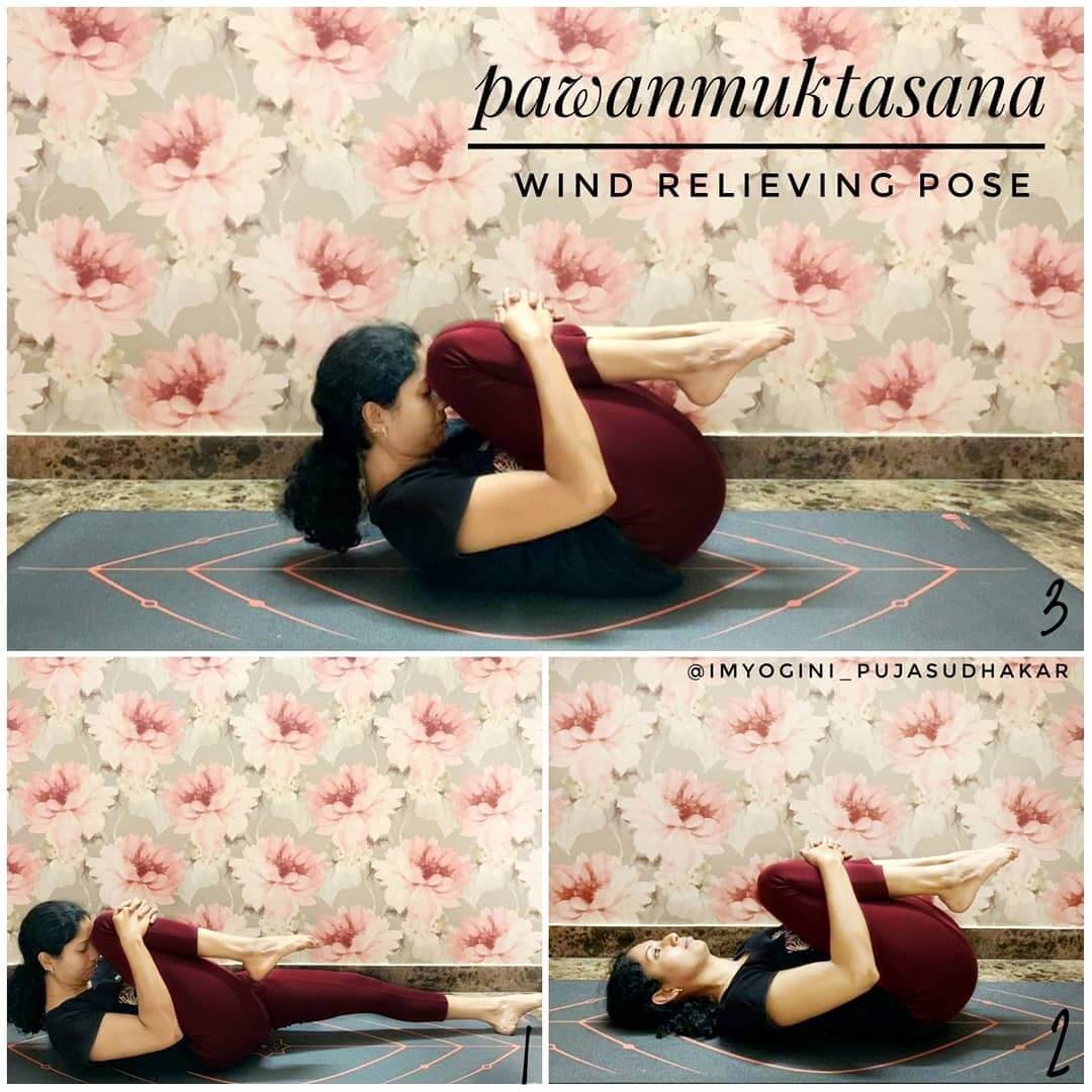 Pavanamuktasana (Wind Relieving Pose) Yoga Asanas To Reduce Belly Fat