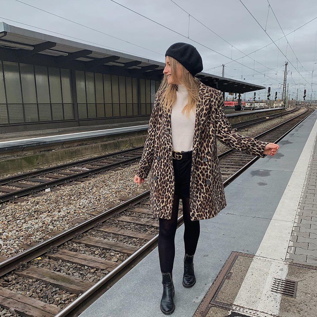 Animal Print Outfit For Winters 