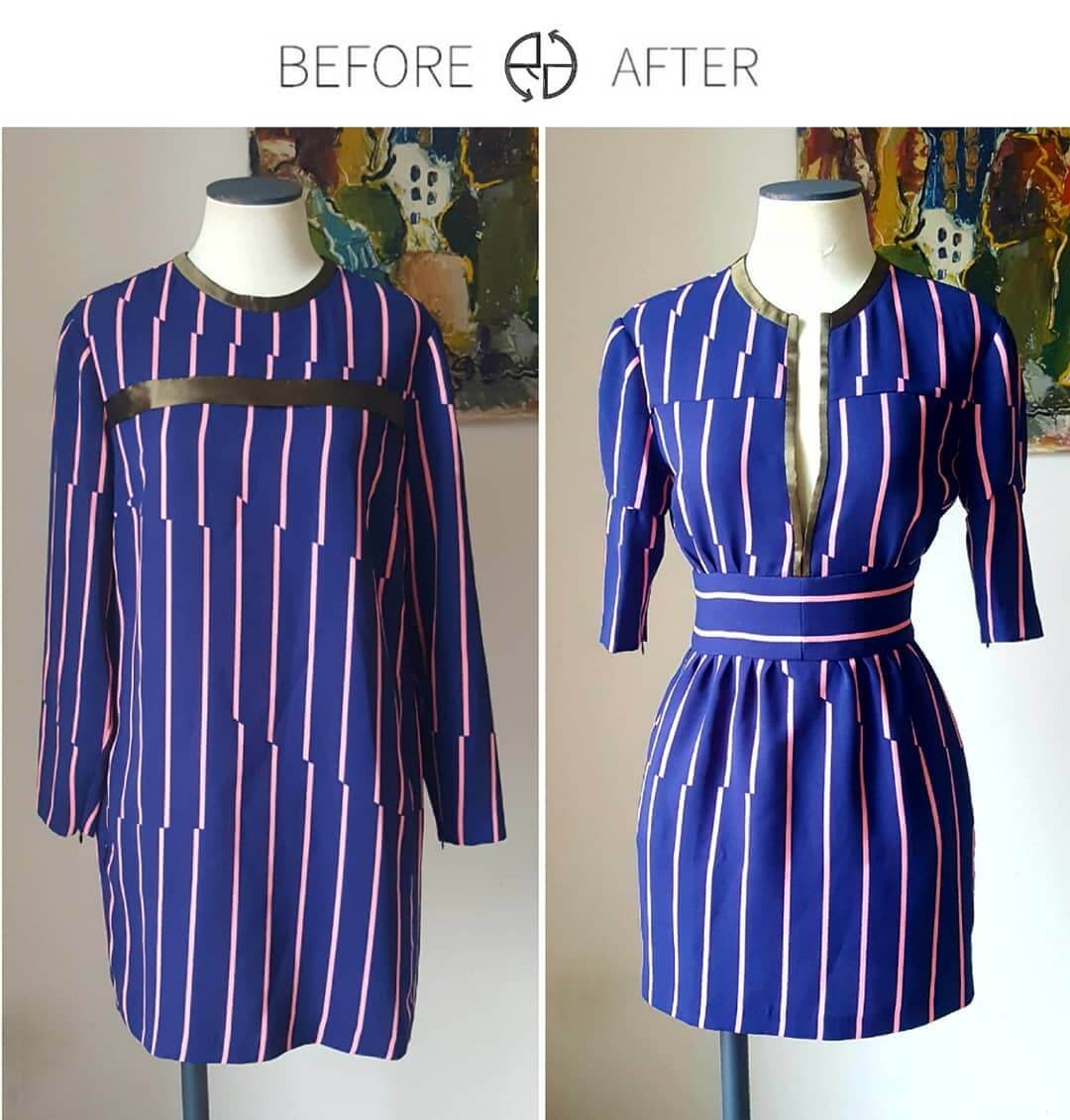 Alter The Neck And Add A Belt For A Fresh Vibe DIY Ideas To Transform Old Clothes