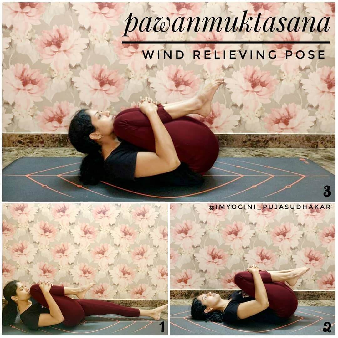 Pavanamuktasana- Wind Relieving Pose Yoga Asanas To Reduce Belly Fat