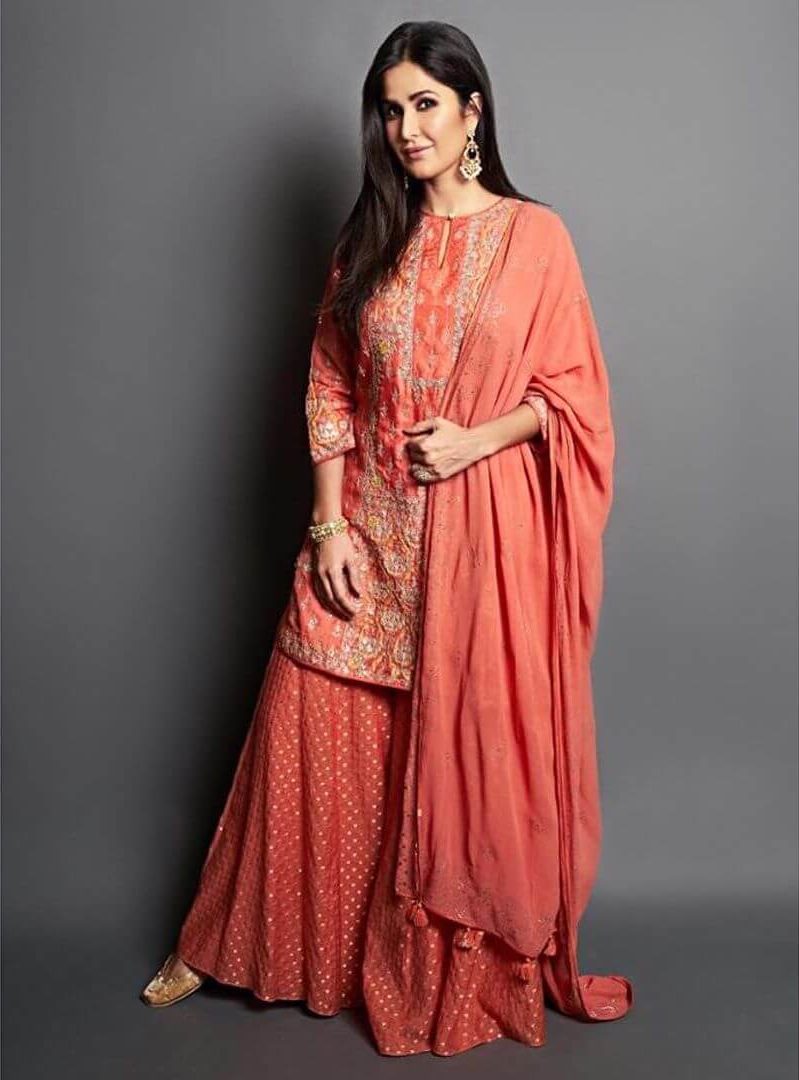 Katrina Kaif Radiant Red Suits To Wear On A Sangeet