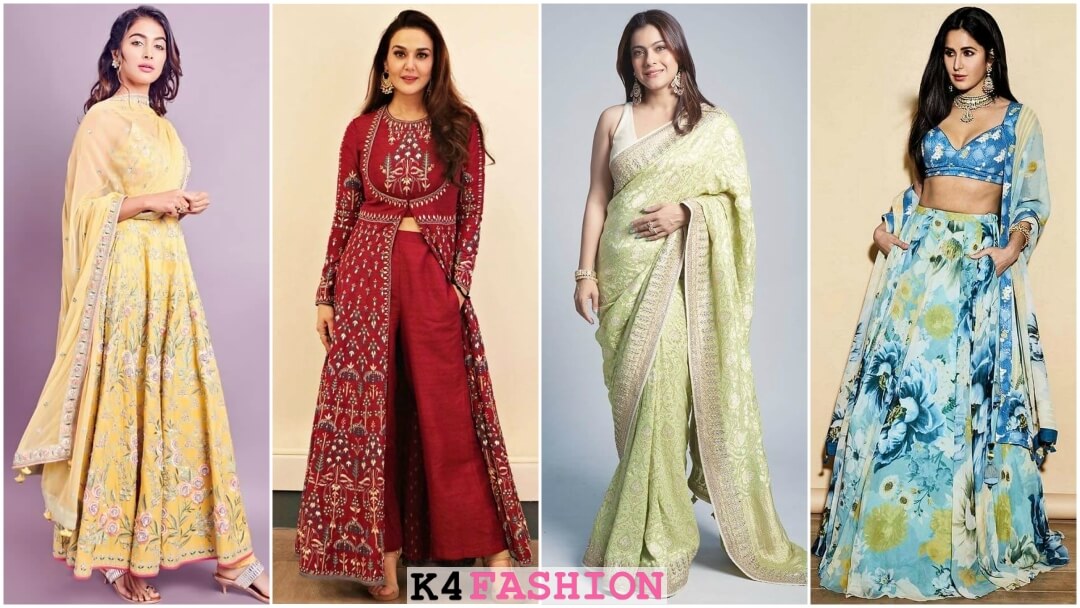 Famous Celebrities wearing Indian Designer Clothes