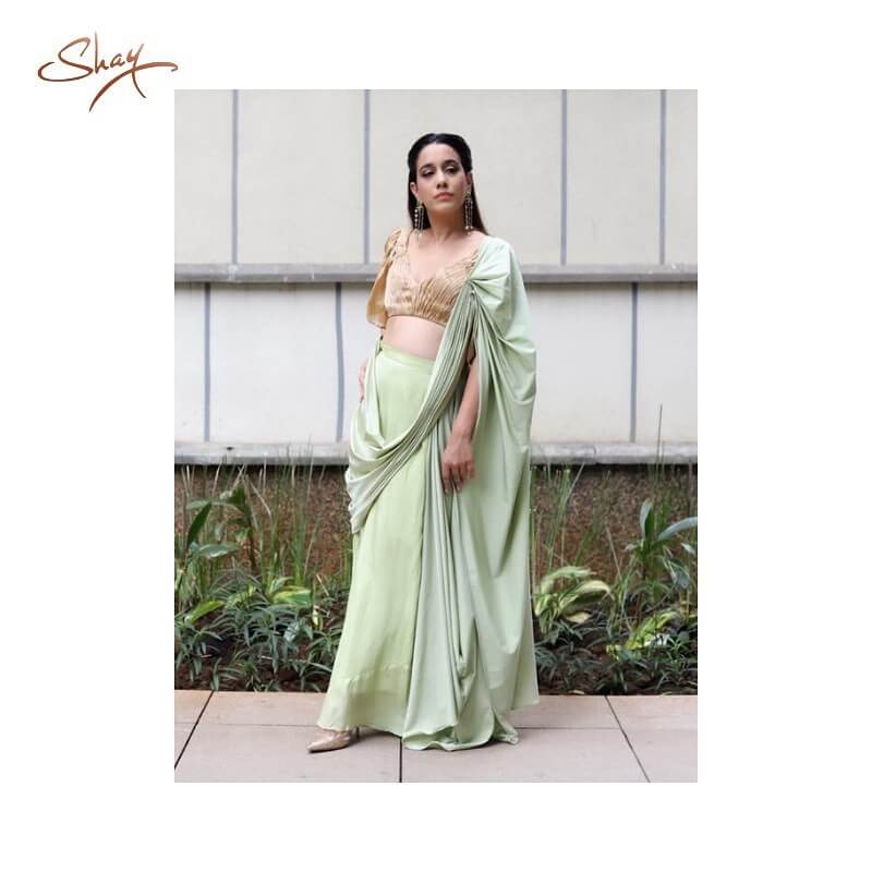 A Pastel Green Saree For Your Farewell Party Pastel Color Outfit