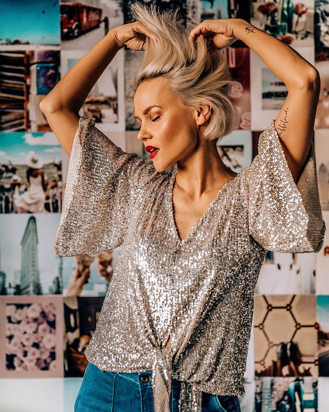 A sequin top to up your fashion game fun with sequin
