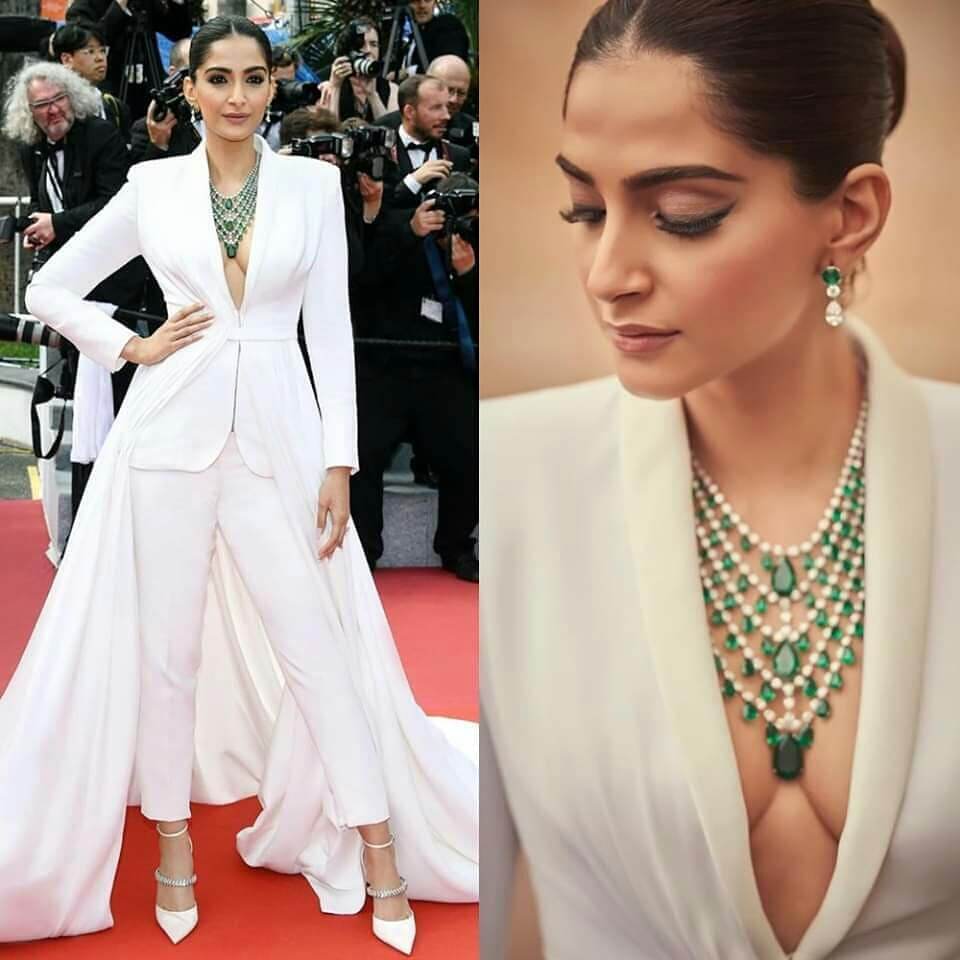 When Sonam Added A Train To Her Suit Cannes Looks By Indian Divas