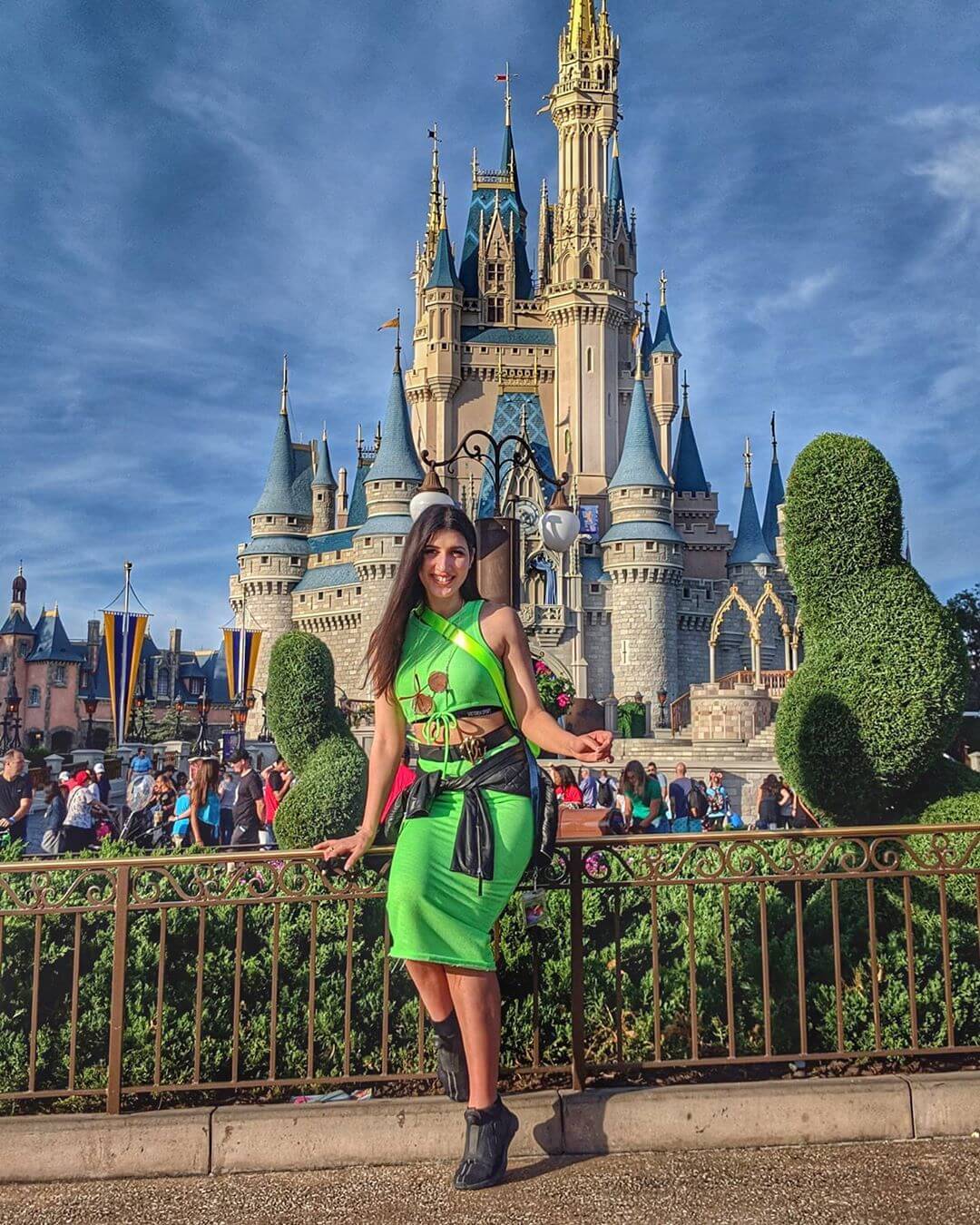 Coordinated Green Skirt Top Street Style Inspired By Avantika Mohan