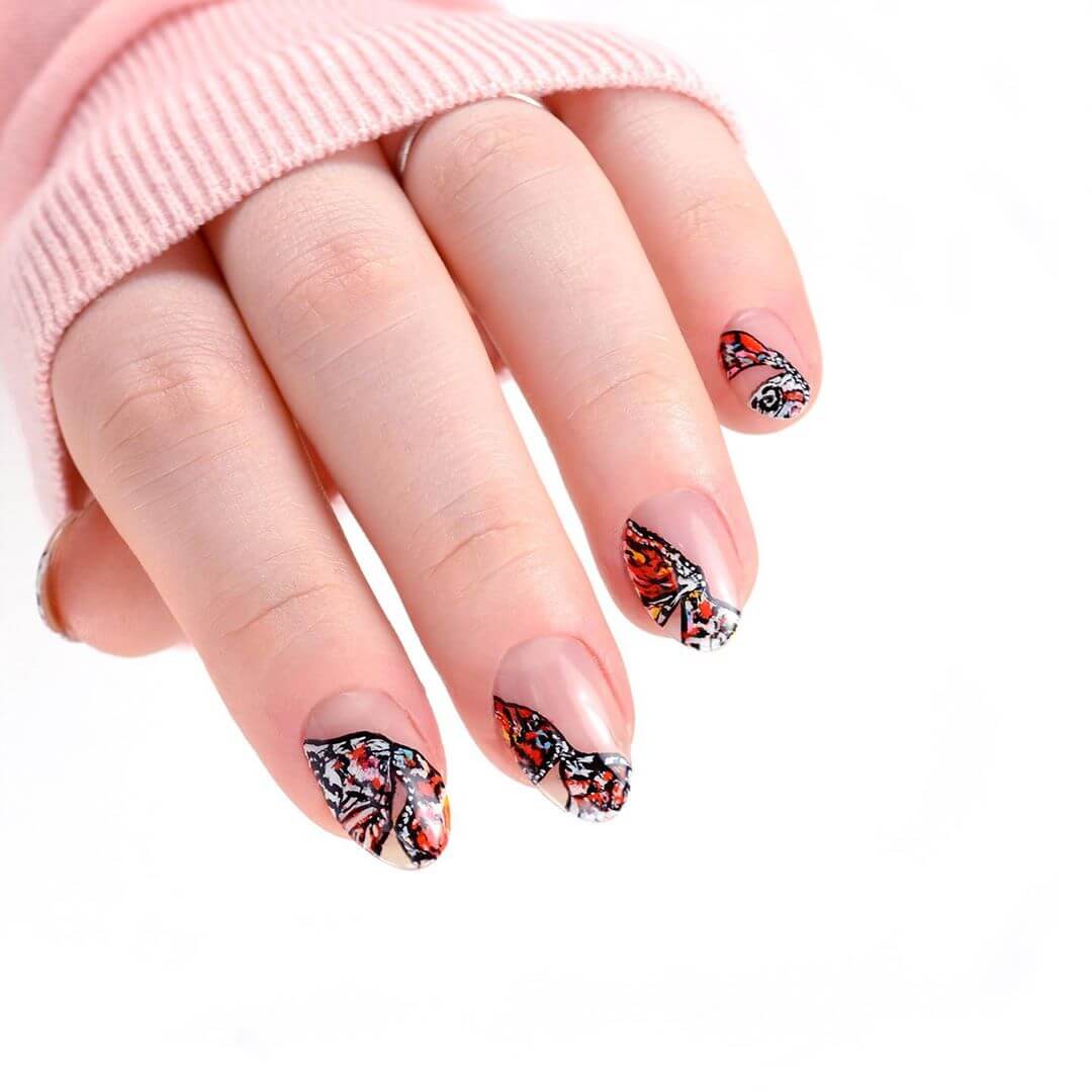 Just-The-Wings Butterfly Nail Art