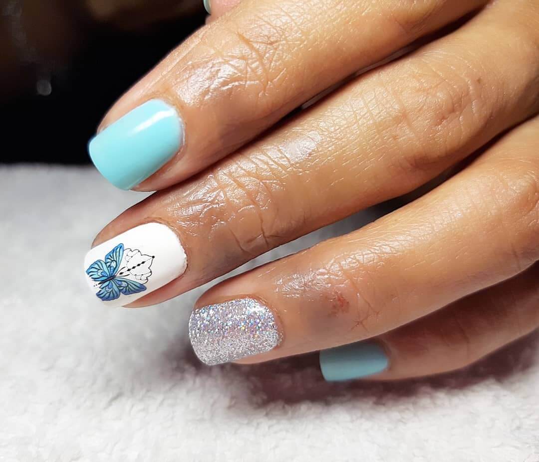 Easy Yet Sublime Butterfly Nail Art