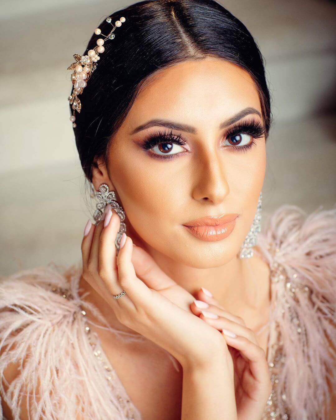 Hairstyles with Gown for Indian Wedding Ceremonies