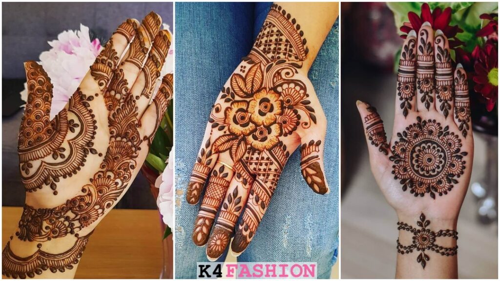 Beautiful Half Hand Mehendi Designs For Brides & Bridesmaids - Front Hand