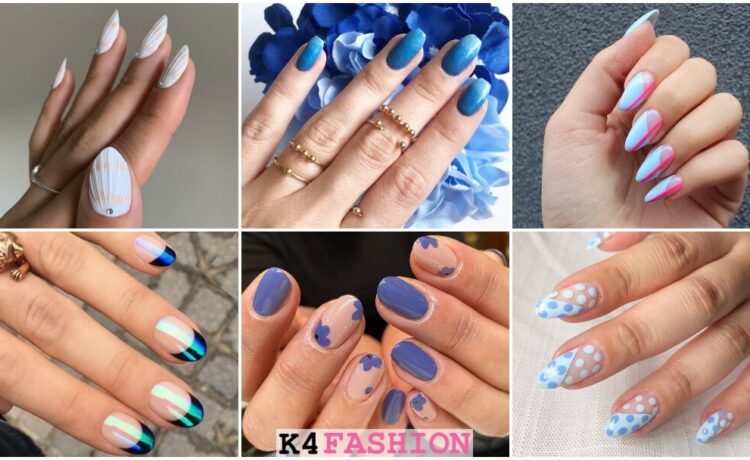 Blue Nail Art Designs for Bold Look - K4 Fashion