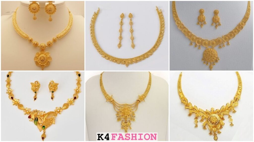 Gold Necklace - Necklace Set Designs for Women