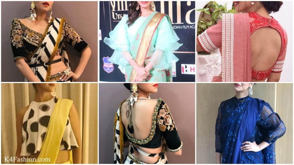 Latest Front Back Neck Blouse Designs 2023 - K4 Fashion