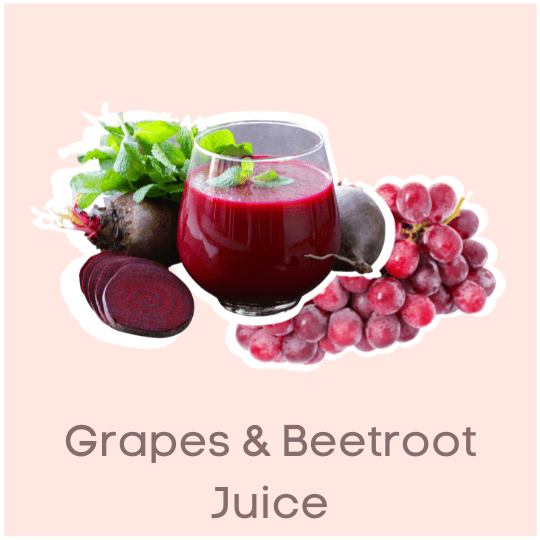Grapes & Beetroot Juice Fruit Juices for Weight Loss