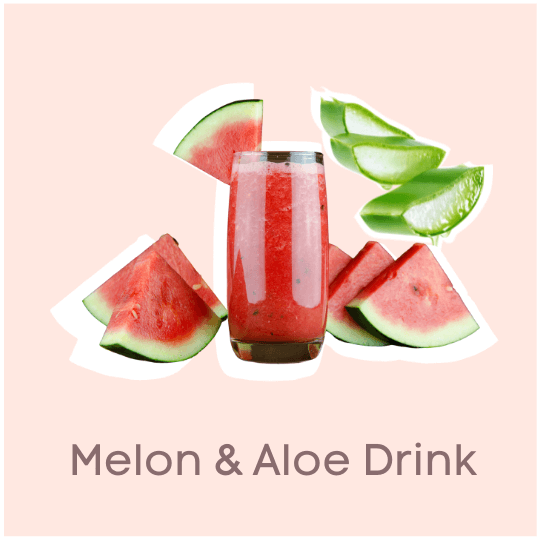 Melon & Aloe Drink Fruit Juices for Weight Loss