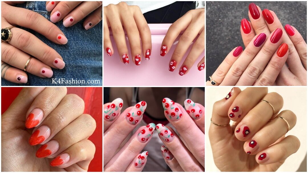 attribut beruset Credential Red Nail Art Designs for Classy Red Manicure - K4 Fashion