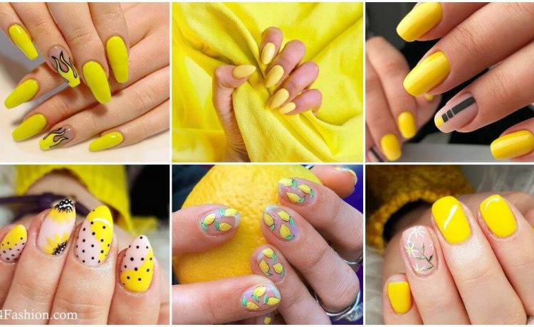 4. Long Yellow Nail Art Designs - wide 3