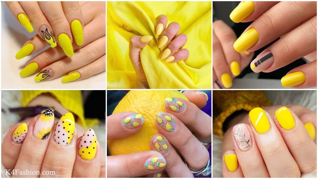 Yellow Nail Art Designs - Latest Trends 2023 - K4 Fashion