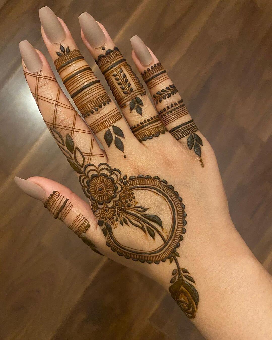 Pretty EID henna mehndi design