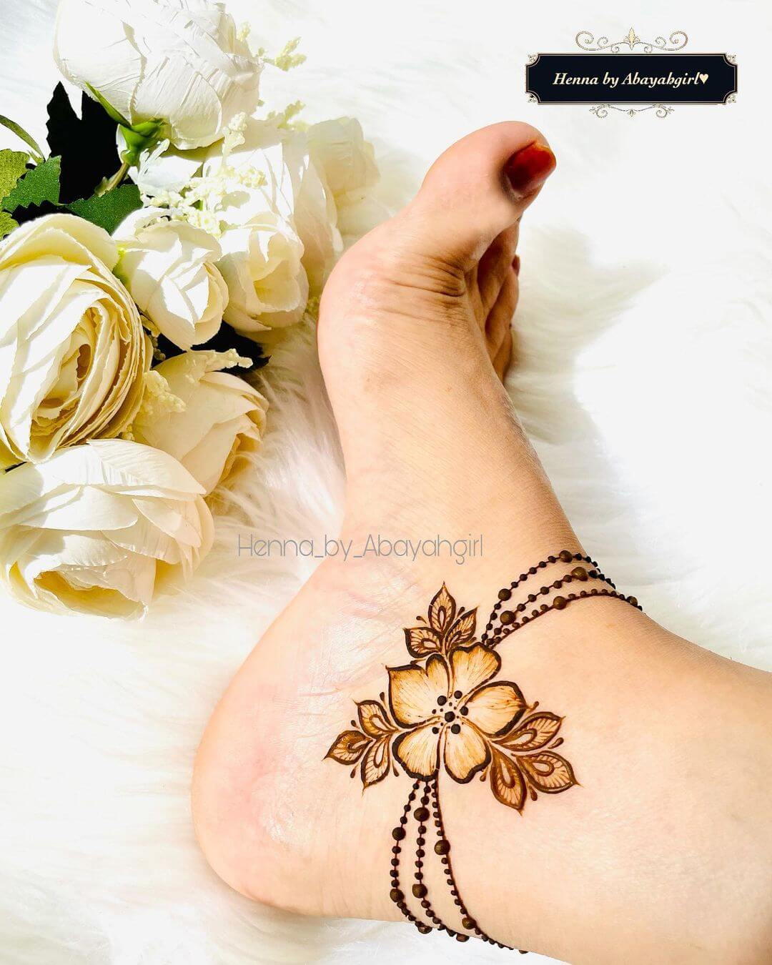 Elegant Henna Tattoo Designs for Feet Pretty Flower Mehendi Design On Feet